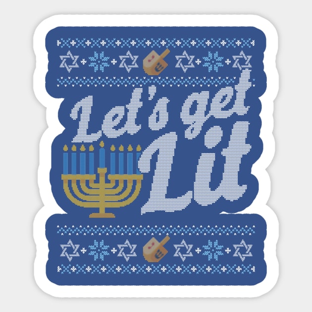 Let's get outlet lit hanukkah sweater